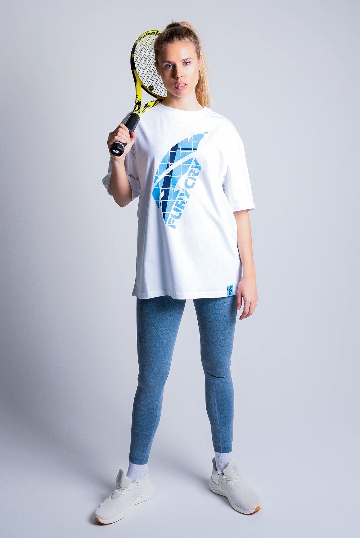Oversized T-Shirt Weiss - FURYCRY® | Tennis - Performance - Streetwear